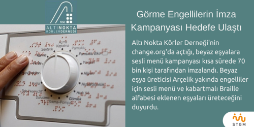 altı nokta körler derneği kampanya özeti kartı