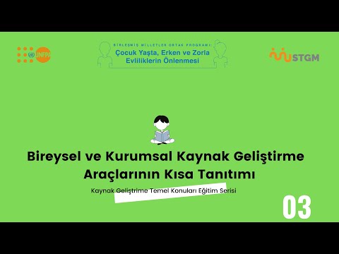 Preview image for the video "Eğitimin adı: 03 Bireysel ve Kurumsal Kaynak Geliştirme Araçlarının Kısa Tanıtımı".