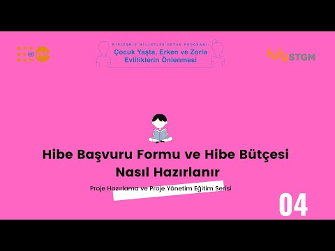Preview image for the video "Eğitimin Adı: 04 Proje Hazırlama Sürecinde Başvuru Formu ve Bütçe".
