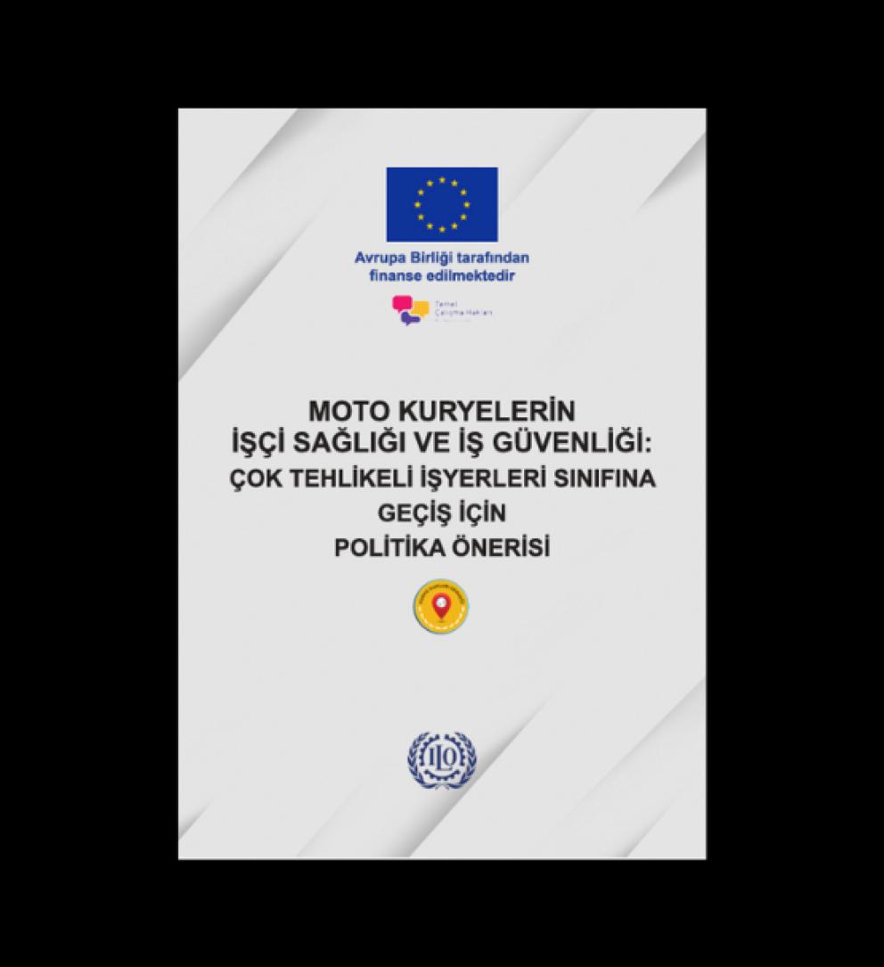 Beyaz kapakta AB ve İSG logoları, ortada bir politika önerisi başlığı yer alıyor.