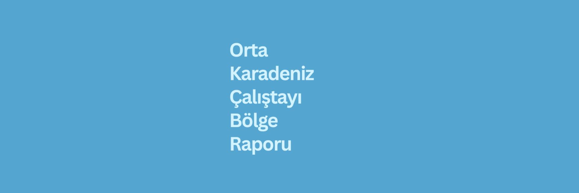 Orta Karadeniz Gençlik Çalıştayı Raporu yayınlandı