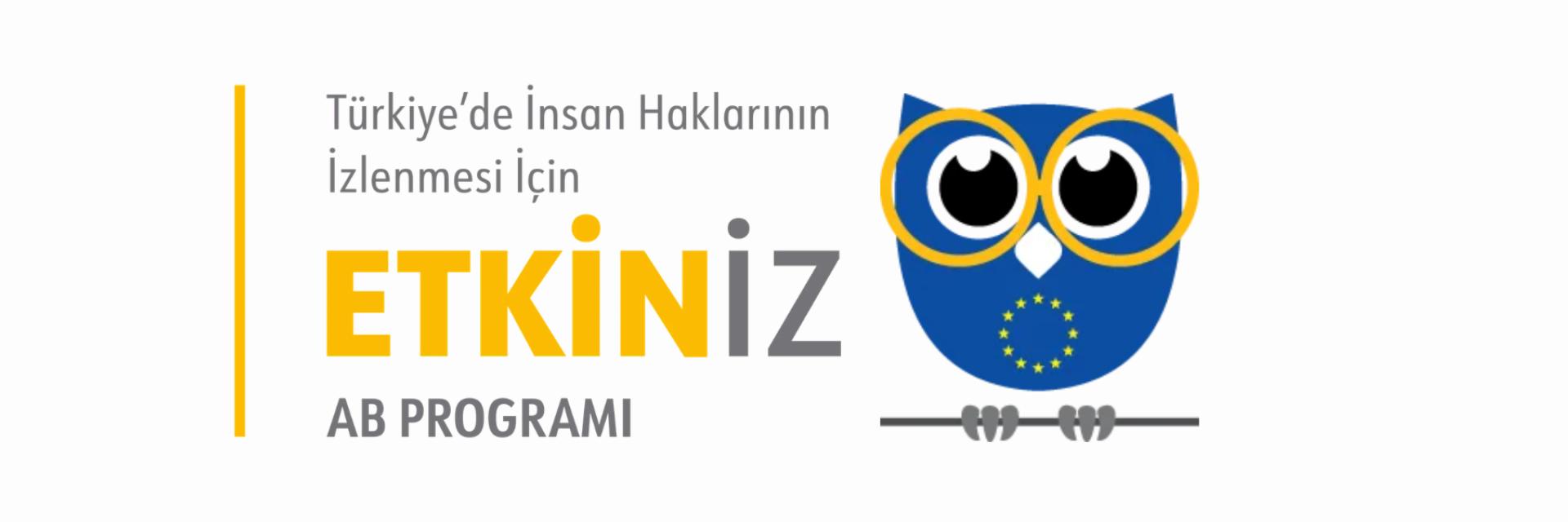 Mavi sarı baykuş logosu ve yanında "ETKİNİZ AB PROGRAMI" yazısı
