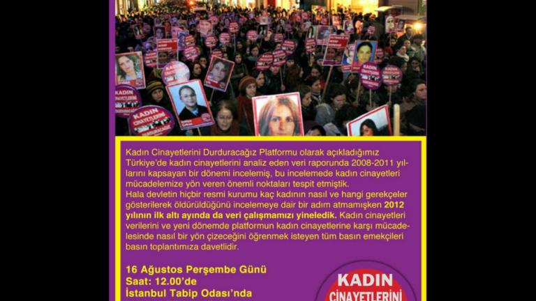2012 Yılı İlk Altı Ay Kadın Cinayetleri Verileri