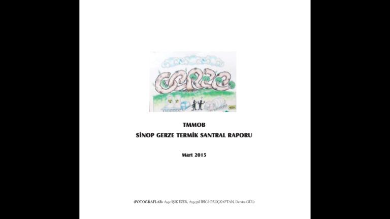 TMMOB Sinop Gerze Termik Santral Raporu