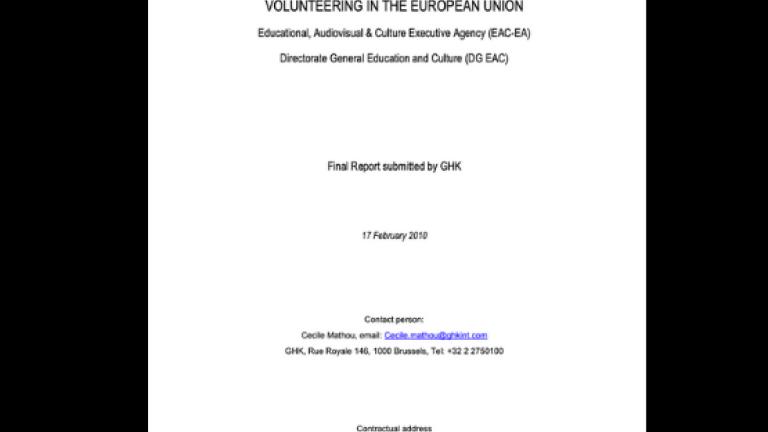 Volunteering in The European Union 