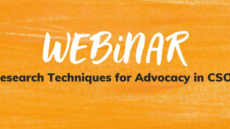 Research Techniques for Advocacy in CSOs 