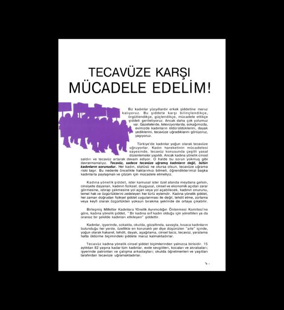 Tecavüzle Mücadele Rehberi