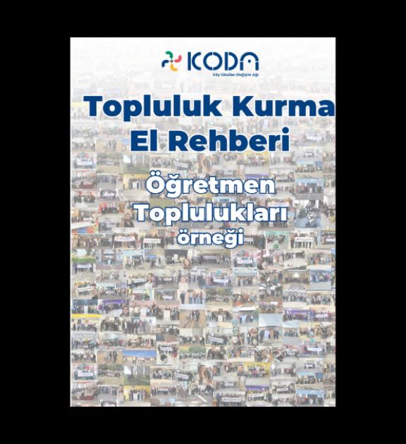 KODA logosu, "Topluluk Kurma El Rehberi" başlığı ve arka planda küçük fotoğraflar.